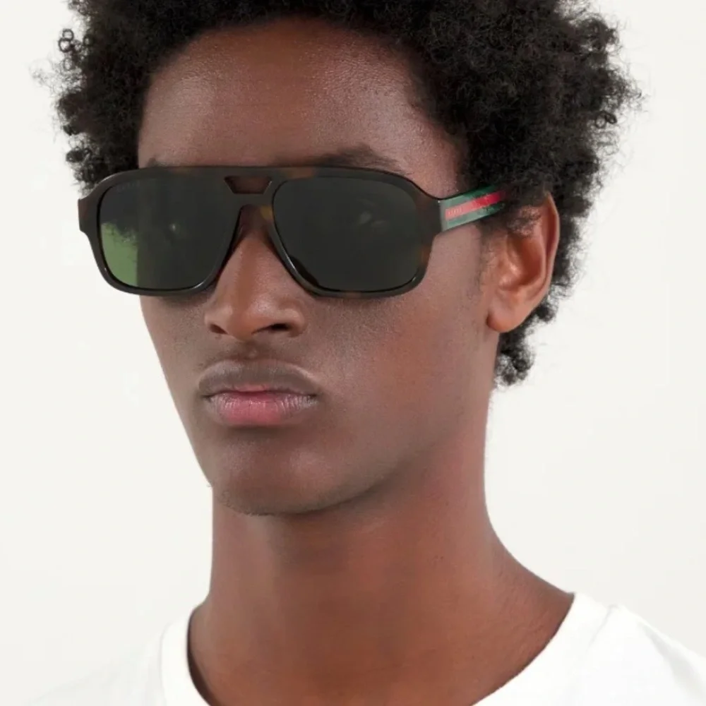 New Original GG0925S 002 Pilot-Frame Acetate Sunglasses